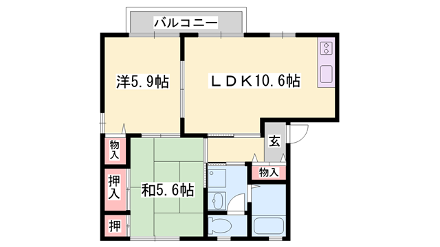 構壱番館　A棟の物件間取画像