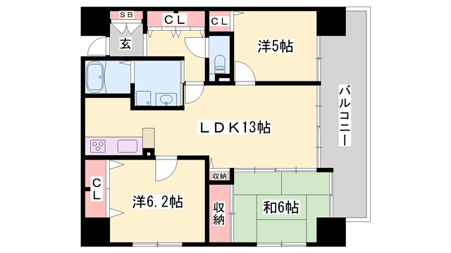 物件間取画像