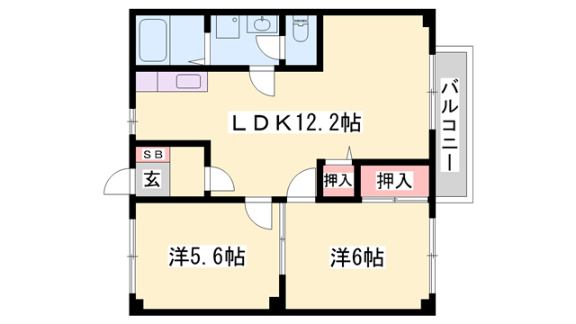 物件間取画像