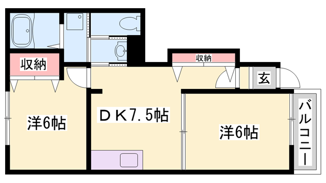 物件間取画像