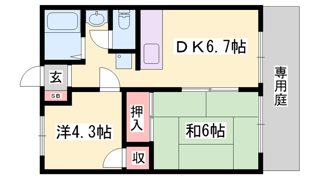 物件間取画像