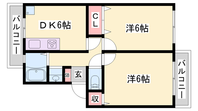 物件間取画像