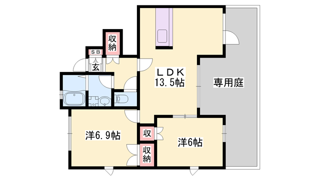 物件間取画像