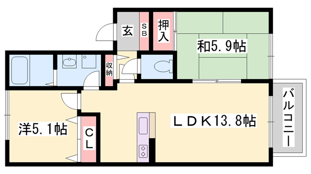 物件間取画像