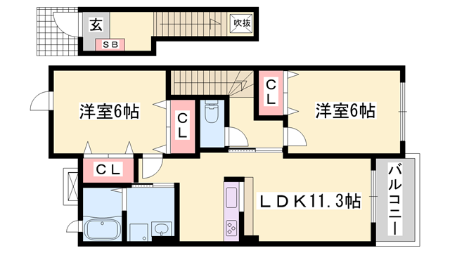 物件間取画像