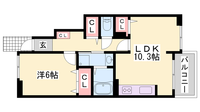 物件間取画像
