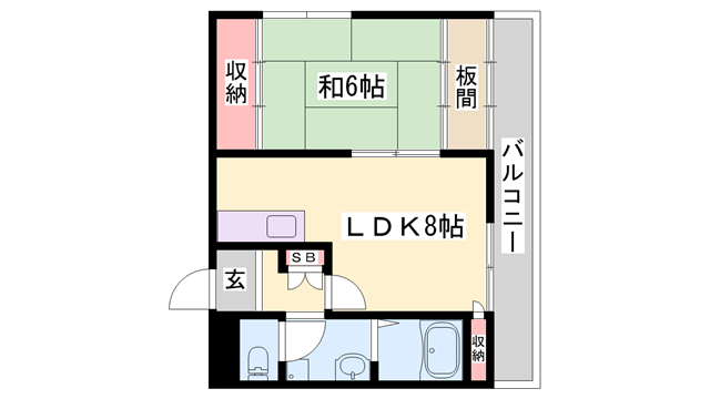 物件間取画像