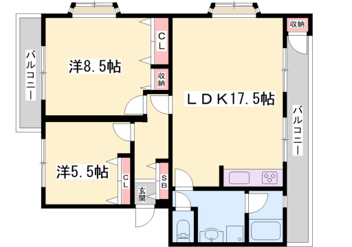 物件間取画像
