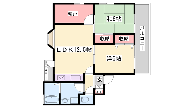 エクセリア城乾の物件間取画像