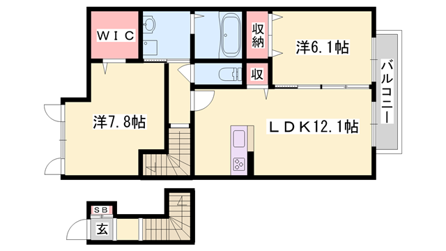 物件間取画像
