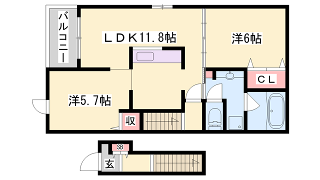 物件間取画像