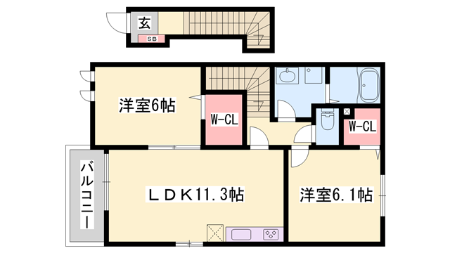 物件間取画像