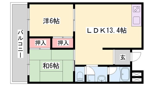 物件間取画像