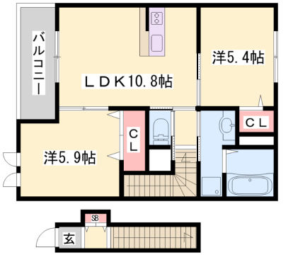 物件間取画像