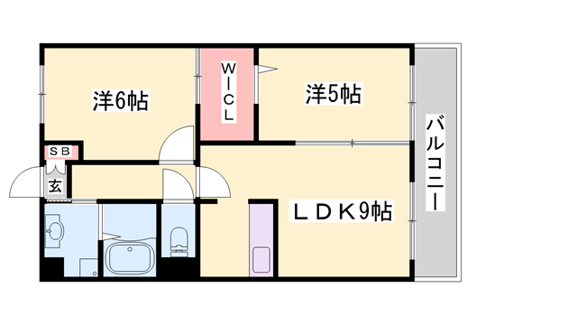 ファンド香呂Cの物件間取画像
