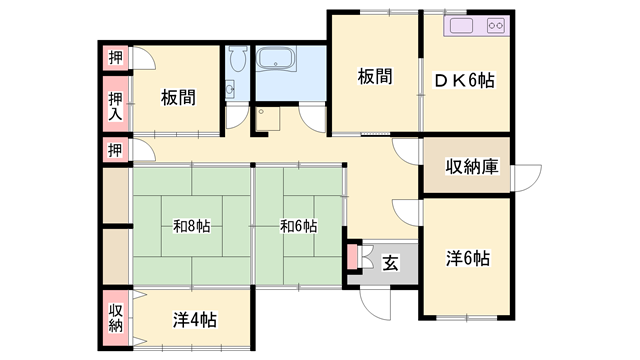 物件間取画像