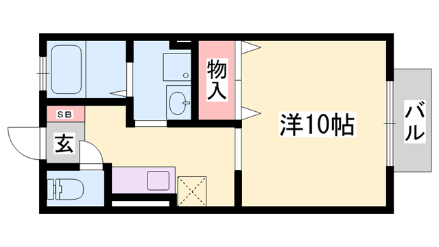 ルミエール B棟の物件間取画像
