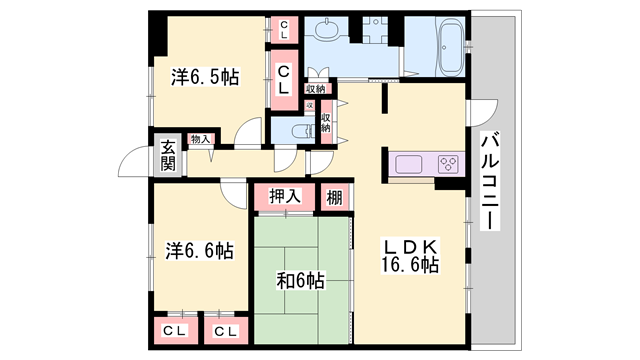 物件間取画像