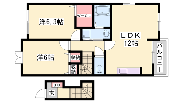物件間取画像
