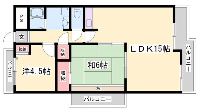 物件間取画像