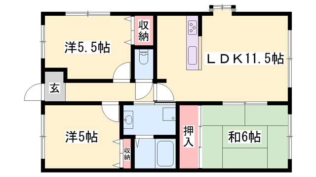 物件間取画像