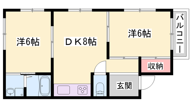 物件間取画像