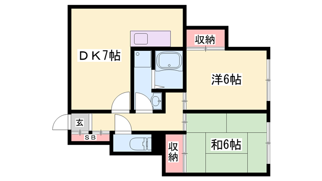 物件間取画像