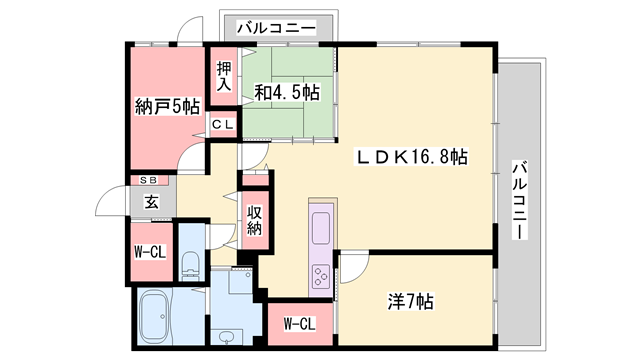 物件間取画像