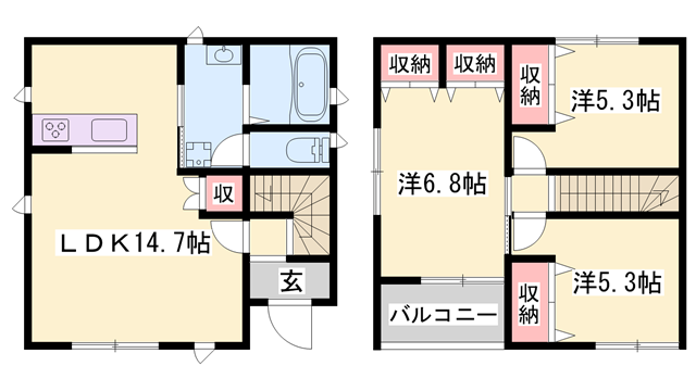 物件間取画像