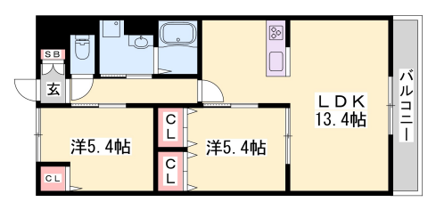 物件間取画像