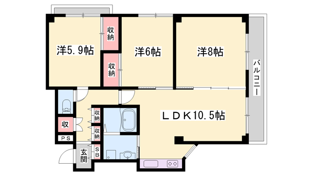 物件間取画像