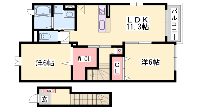 物件間取画像