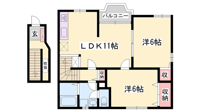 メゾン余部の物件間取画像