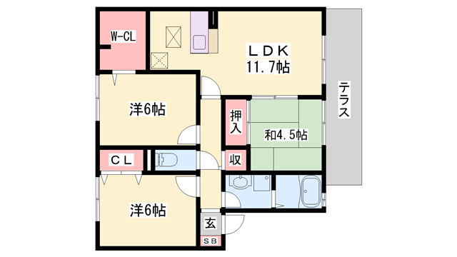 物件間取画像