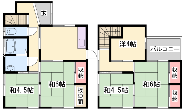 八代宮前町・一戸建貸家の物件間取画像