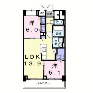 物件間取画像