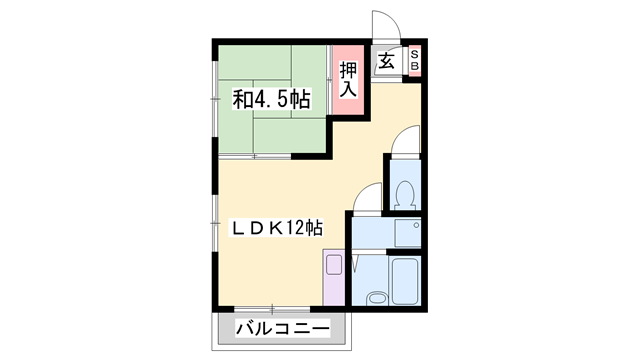 白浜駅西マンションの物件間取画像