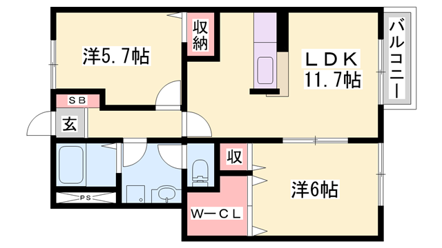 物件間取画像