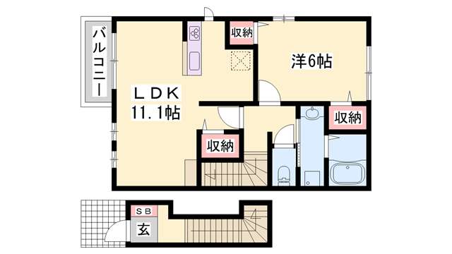 物件間取画像