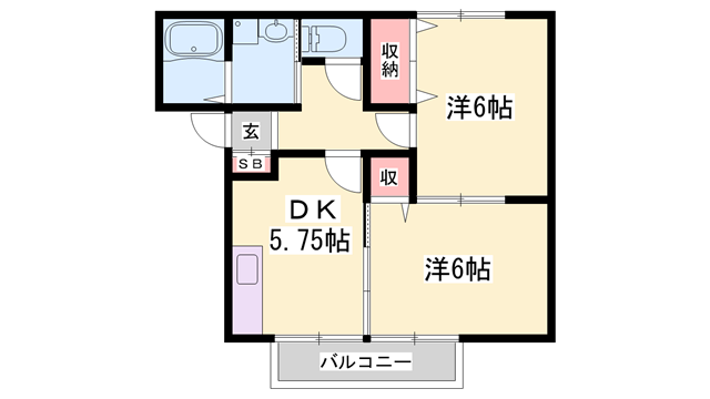 物件間取画像