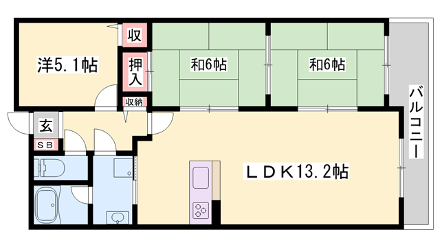 物件間取画像
