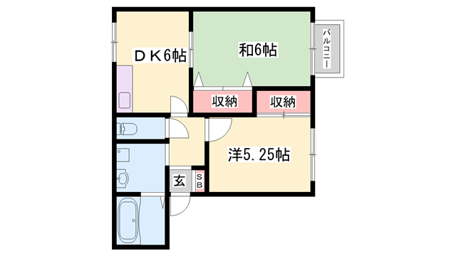 物件間取画像