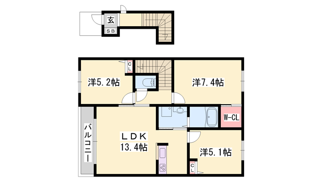 物件間取画像