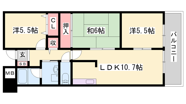 物件間取画像
