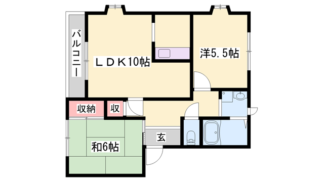 物件間取画像