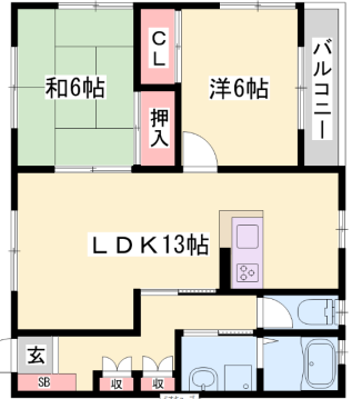 物件間取画像