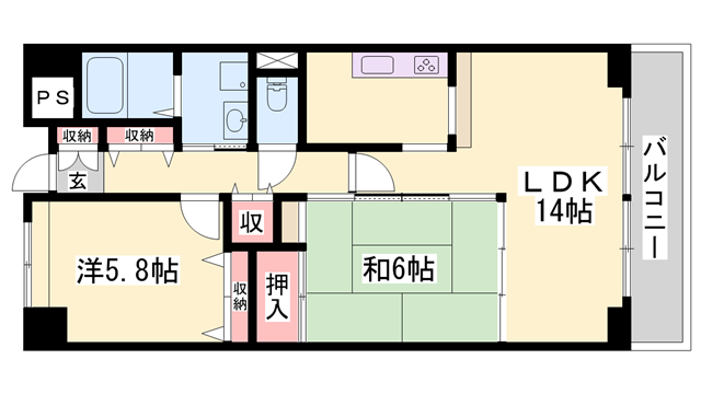 物件間取画像