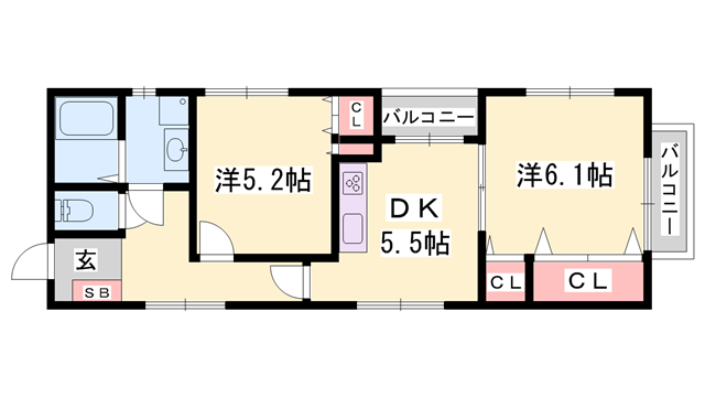 物件間取画像