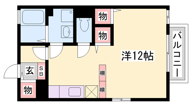 リビングタウン古坂弐番館の物件間取画像