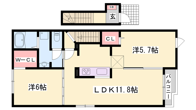 物件間取画像